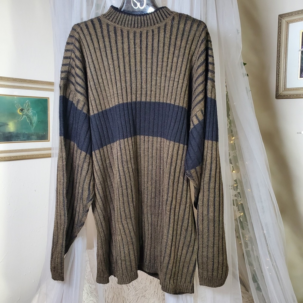 Bachrach Wool Blend‎ Pullover Grampacore New England Sweater 2XL Ribbed Career